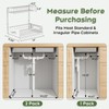 Under Sink Organizer, 2 Pack Cabinet Organizer for Kitchen, Height