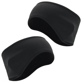 KOMUNJ Pack of 2 Winter Headband for Men and Women Sports Headbands Earmuffs Headband Elastic for Men and Women for Jogging Running Hiking Cycling and Motorcycling