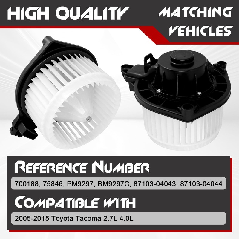 HVAC A/C Heater Blower Motor with Fan Cage, Compatible with