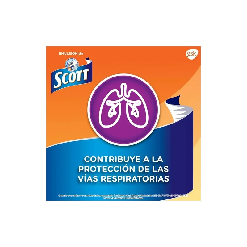 Multivitamínico Emulsión de Scott, Vitamina A, Vitamina D, Fosforo y
