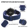 BISONSTRAP Stretchy Nylon Watch Band, Adjustable Buckle Loop Bands, Quick
