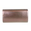 Girly Handbags Womens Glitter Flap Clutch Bag Bronze