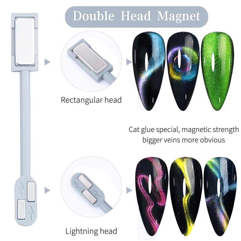 HYWWPFLAY Cat Eye Nail Magnet Tool - 4 PCS Rabbit,