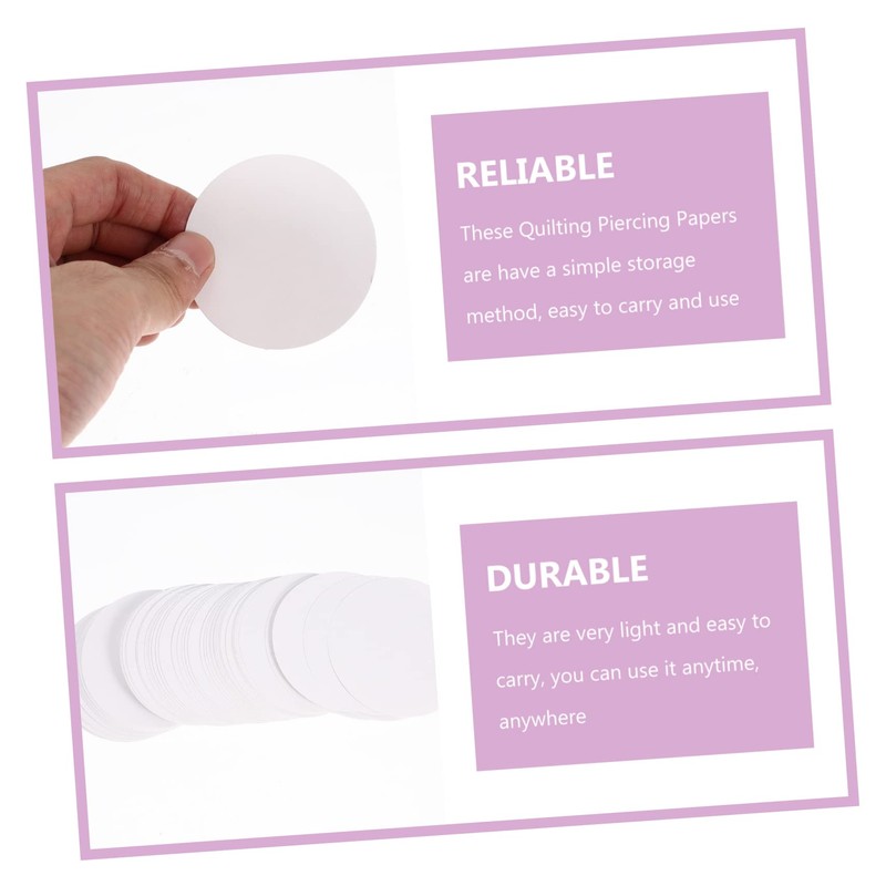 jojofuny 200Pcs Quilting Paper Templates Durable Paper Molds for DIY