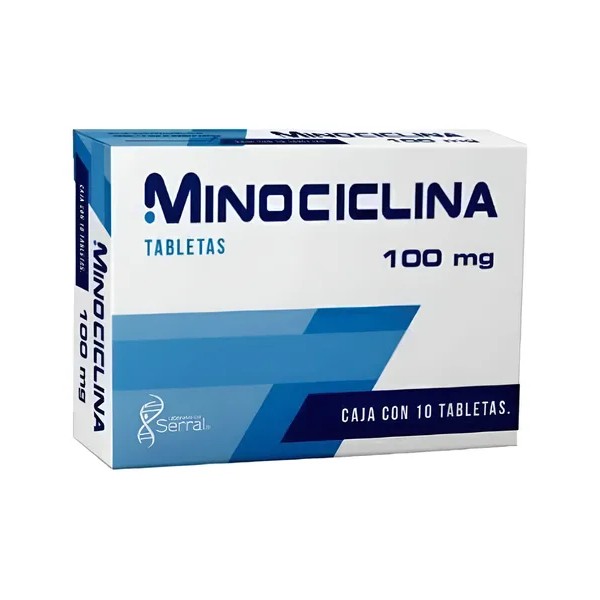 Minociclina Serral Caja 100 Mg Con 10 Tabletas