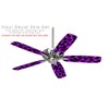 Purple Leopard - Ceiling Fan Skin Kit fits most 42