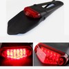 Karun Motorcycle LED Enduro Tail Lamp with Red Lens License
