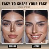 QIDSTERS 2in1 Cream Contour Highlighter Stick, Neutral Bronzer Makeup Stick,