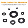URLWALL 500Pcs Nylon Flat Washer Assortment Set, Washers Metric Sealing