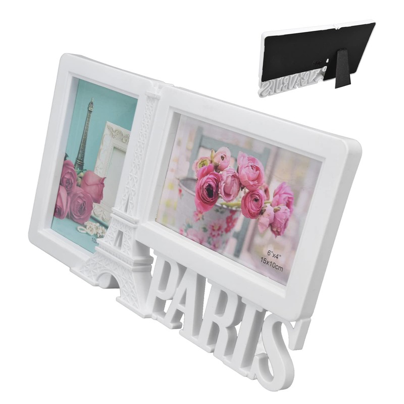 Paris Tower Photo Frame, 2 Pieces, 29.8 x 17 cm,