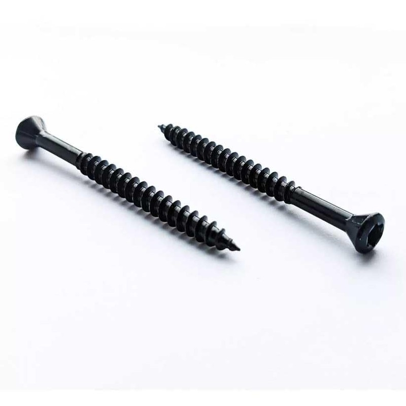 100 BLACK Stainless Steel Decking Screws 5mm x 50mm TORX