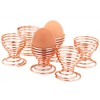 Apollo Copper Egg Cups Set6 WBX, 14x6x9.5