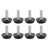 sourcing map 8Pcs M6 Furniture Feet Levelers, Zinc-Plated Carbon Steel
