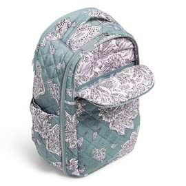 Vera Bradley Women's Performance Twill Travel Backpack Travel Bag, Tiger Lily Blue Oar, One Size