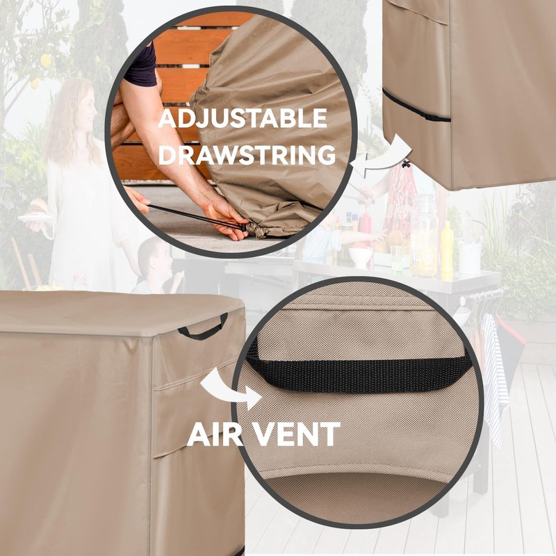 Wnanan Outdoor Pizza Oven Table Cover - Heavy Duty Waterproof