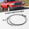 Vkinman 24" Universal Throttle Cable Braided Stainless Steel Throttle Cable