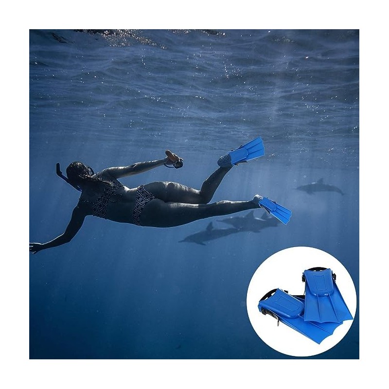 2 Pcs Adjustable Swim Fins for Kids Premium Swimming Flippers