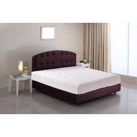 Lux Decor Full Mattress Pad - Stretch-to-Fit Mattress Cover - Pillow Top Mattress Pad 16 Inches Deep - Hypoallergenic White Fitted Mattress Topper (1, Full)