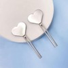 Silver Metal Manual Toothpaste Squeezer Heart Stainless Steel Dispenser Tube