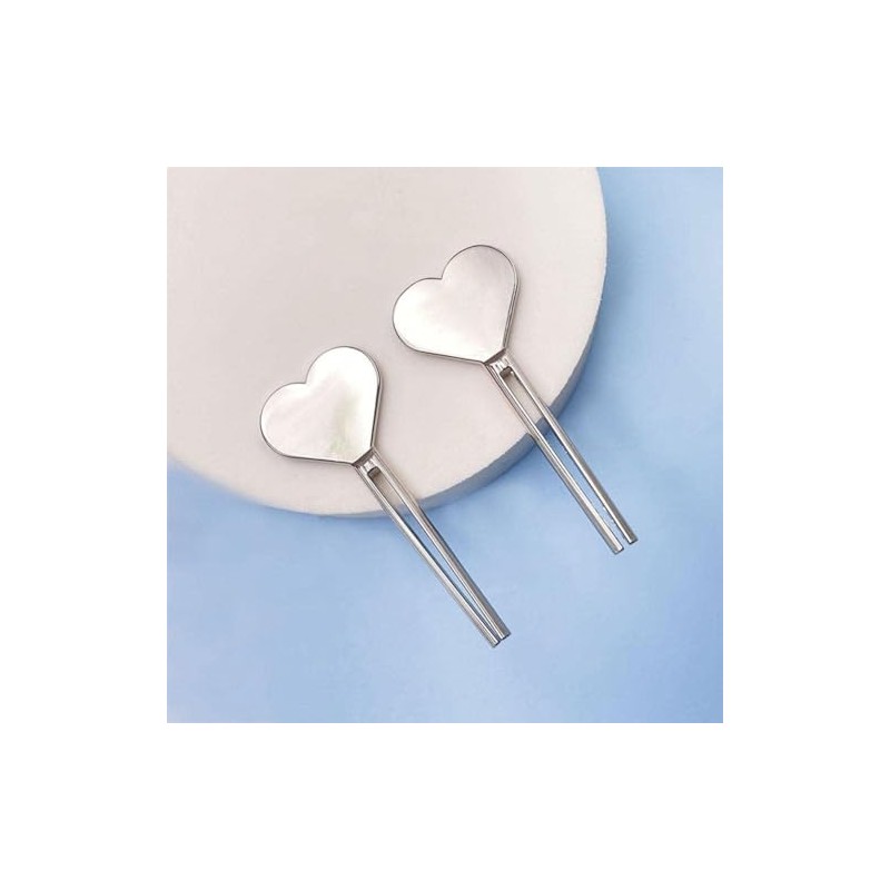 Silver Metal Manual Toothpaste Squeezer Heart Stainless Steel Dispenser Tube
