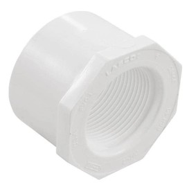 PVC Reducing Bushing, Spigot x FNPT, 2" x 1-1/4" Pipe Size - Pipe Fitting - 1 Each