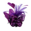 Song Qing Women's Fascinator Feather Flower Pin Brooch Corsage Bridal