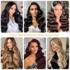 Tuquqe Clip in Hair Extensions Real Human Hair Remy Black