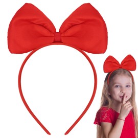Amariver Red Bow Headband Red Bowknot Headband for Girls RedHeadwear Hair Bands Fashion Hair Accessories for Women Girls