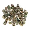 Jeffergarden 50pcs Insert Nuts Zinc Alloy Hex Nuts Embedded Nuts