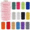15 Rolls of Macrame Yarn, 3 mm x 30 m,
