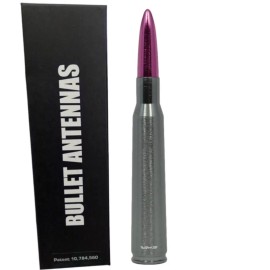 VMS-Racing VMS Gunmetal and Pink Bullet Antenna for Ford Bronco F150 F250 Excursion 5.5in