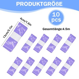 GothicBride Pack of 10 Refill Film for Nappy Bins, 4.5 m Odour-Proof Nappy Bin Refill Bags - Up to 320 Nappies, Compatible with Refill Cassettes from Angelcare/Tommee Tippee/Litter Locker - Purple