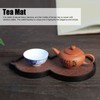 Mat Surface Bamboo Small Tea Tray Tea Plate for Teawares