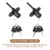 PATIKIL 4Pcs Drawer Lock with Keys, 16mm(5/8") File Cabinet Lock