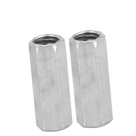 10Pcs M8 Tuerca de varilla larga Tuerca de acoplamiento hexagonal Sujetadores roscados(M8*28)