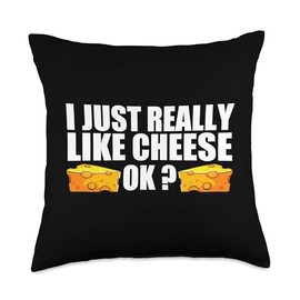 Cool Cheese Art For Men Women Cottage Ricotta Cheese Lovers Throw Pillow