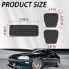 46545-SH3-000 17816-SK7-000 Accelerator/Brake/Clutch Pedal Pads Set Compatible with 90-00 Honda
