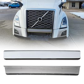 Bumper Trim Mound compatible with Volvo Vnl 2018+ Volvo VNL Middle Center Bumper Top Chrome Trim Mold