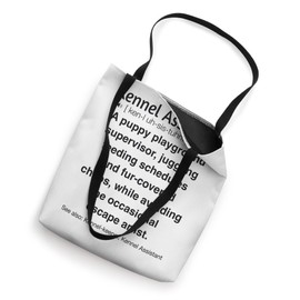 Funny Kennel Assistant Tote Bag