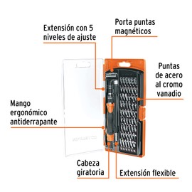 TRUPER Precision Screwdriver Set (57 Pieces)