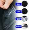 Dickno 10 PCS Hook and Loop Mounting Strips with Adhesive,