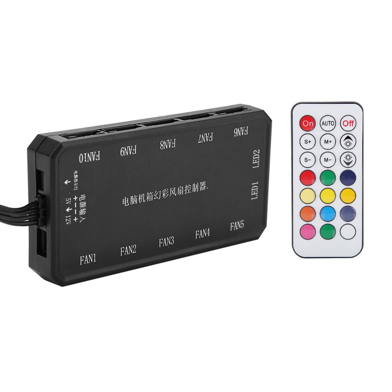 15m RF Wireless Control Colorful Fan Computer Fan Controller with