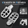 IUVWISN Motorcycle Footpegs Wider Foot Pegs CNC for Surron Sur