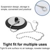YXL 2Pcs Bath Plug Replacement, Bathroom Sink Plug, Universal Rubber