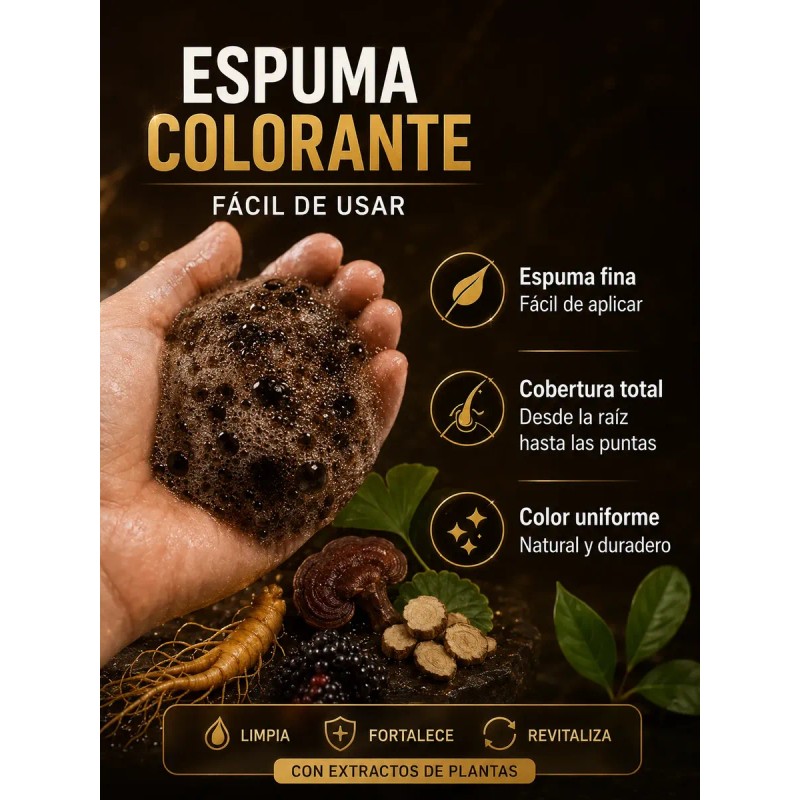 10 Shampoo Tinte Café Oscuro Instantáneo Cubre Cana 30ml C/u