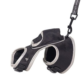 Travel Cat Juego de arnés y correa para gatos  Arnés de malla de velcro ajustable para gatos y kit de correa de nailon fuerte  Arnés cómodo a prueba  
