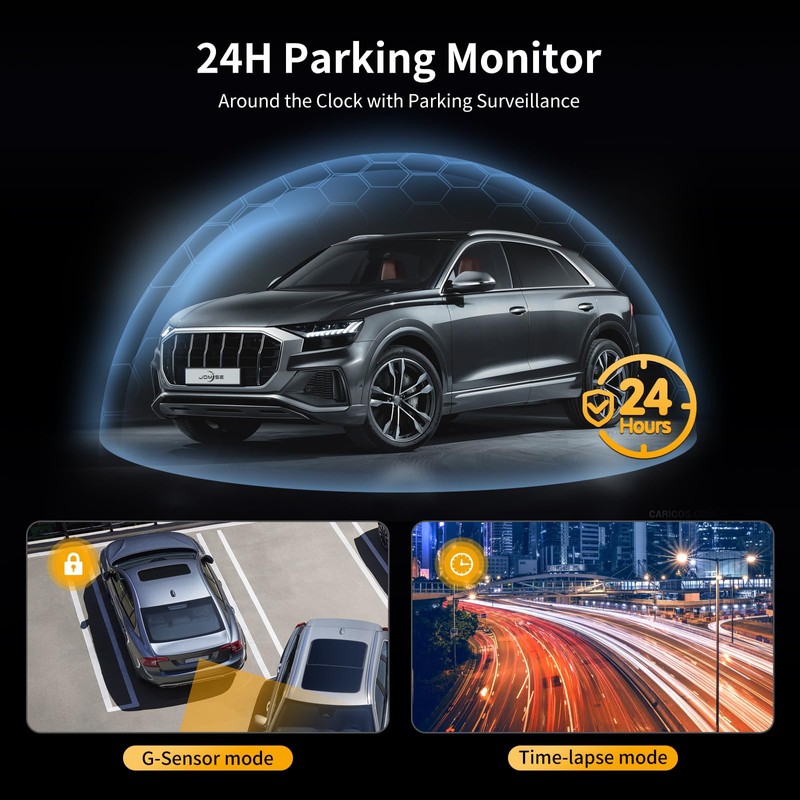 JOMISE C810 CarPlay Mirror Dash Cam Front and Rear -