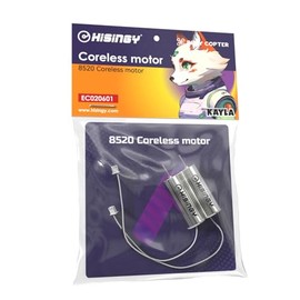 HISINGY Drone Motor for Firefly Collection & MACH 500,8520 Coreless Motor,Brushed Motors,DIY Mini Drones,Drone Accessories(1pc Anode,1pc Cathode) (Silver)