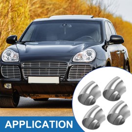 A ABSOPRO Stainless Steel 45 Degree Exhaust Elbow Pipe OD 2 Inch 45 Degree SS304 Stainless Steel Silver Tone (Set of 4)