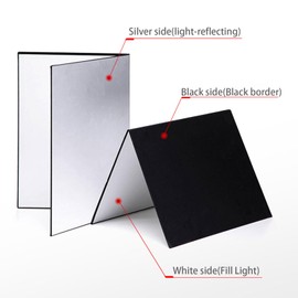Photography Reflector Cardboard, Light Control Board for Studio Photography (1 Pack, 17 x 12 Inch)
